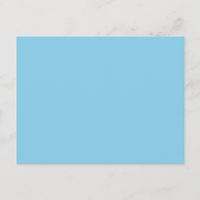 colour sky blue postcard (Front)