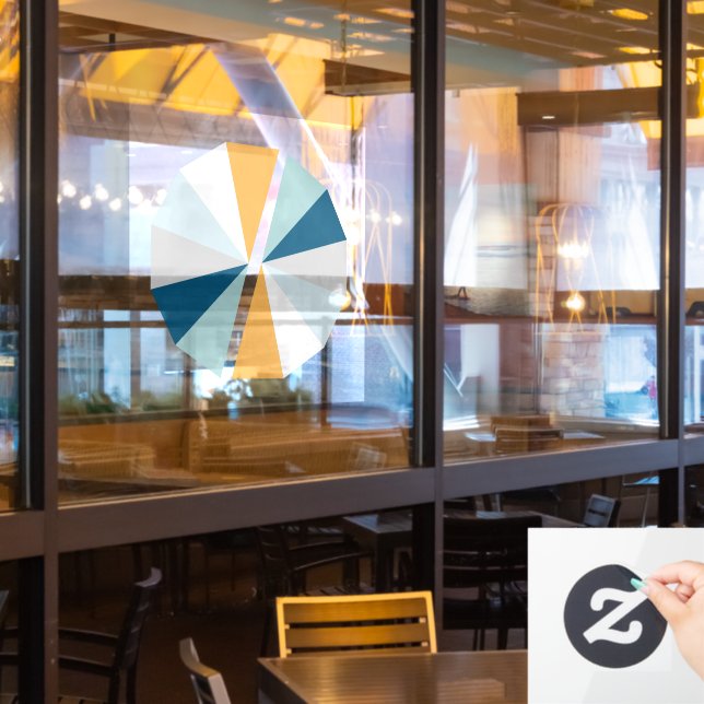 Colour Slices  Window Cling (Restaurant Window)