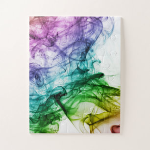 Colour smoke jigsaw puzzle