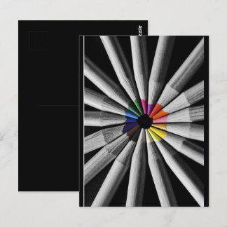 Colour Spectrum Pencils Postcard