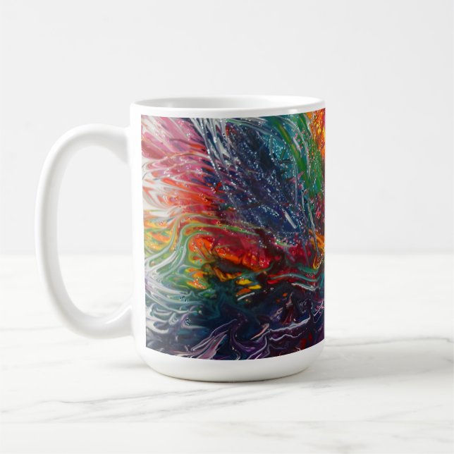 Colour Spectrum Pinwheel Coffee Mug (Left)