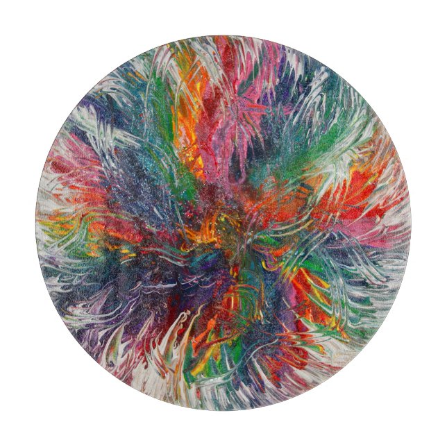 Colour Spectrum Pinwheel Cutting Board (Front)