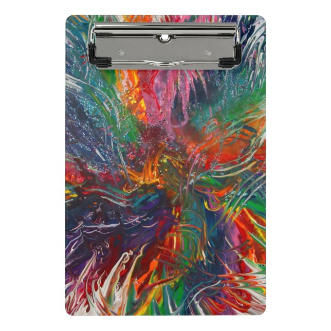 Colour Spectrum Pinwheel Mini Clipboard (Front)