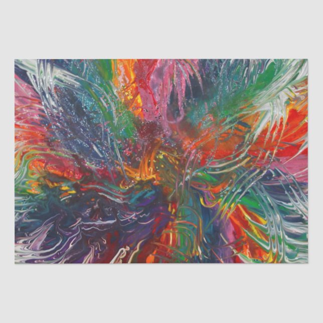 Colour Spectrum Pinwheel Tissue Paper (Front)