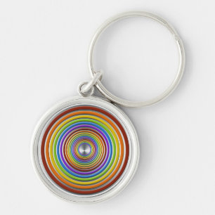 Colour Spectrum Rainbow Bullseye Key Ring