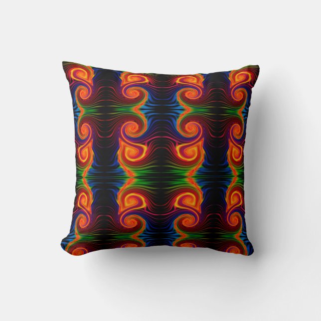 Colour Spectrum Swirl Pillow (Front)