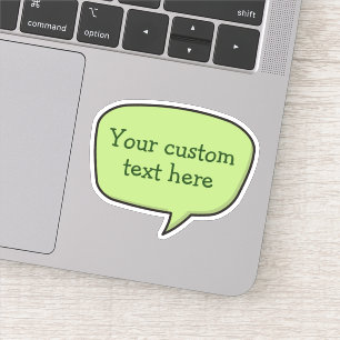 Colour Speech Bubble Sticker