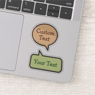 Colour Speech Bubble Stickers