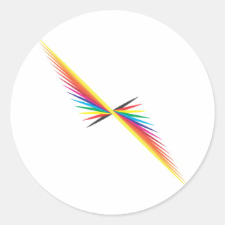 colour spin classic round sticker