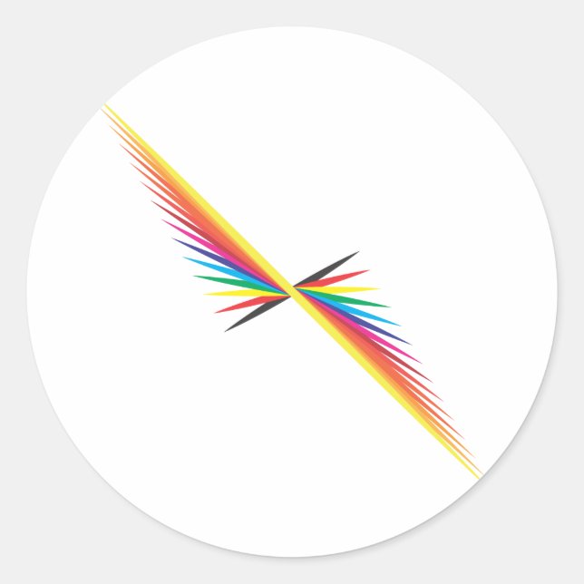 colour spin classic round sticker (Front)
