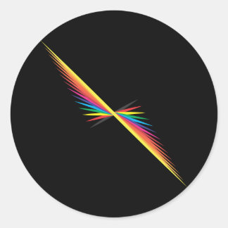 colour spin classic round sticker