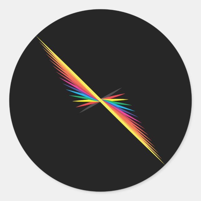 colour spin classic round sticker (Front)