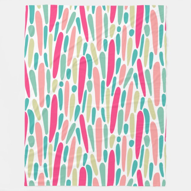 Colour Splash 150222 - Colours 01 Throw Pillow Fleece Blanket (Front)