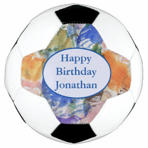 Colour Splash Abstract Art Football