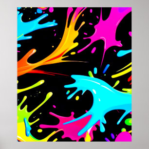 Colour Splash: Abstract Art Poster