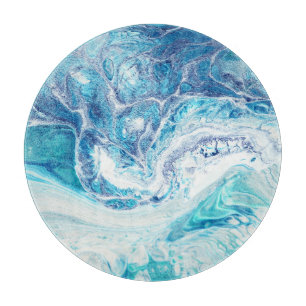 Colour Splash: Acrylic Abstract Background Cutting Board