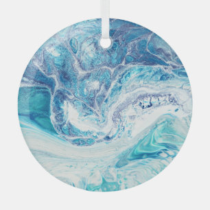 Colour Splash: Acrylic Abstract Background Glass Tree Decoration