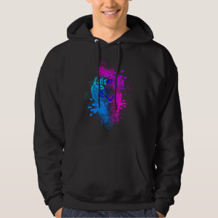 Colour Splash Big Cat White Tiger Women's Men's Hoodie