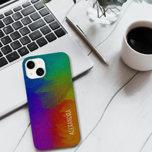 Colour Splash Custom Name iPhone 15 Case