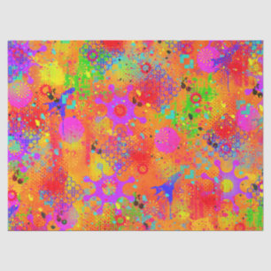 Colour Splash Graffiti Tissue Paper