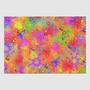 Colour Splash Graffiti Tissue Paper