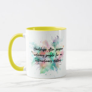 Colour splash motivational quote from C.S. Lewis Mug