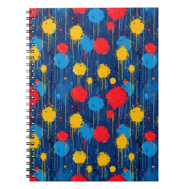 🎨 Colour Splash Notebook Abstract Art Gift Journa (Front)