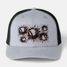 Colour Splash of Baseballs Trucker Hat