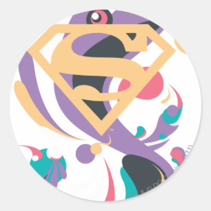 Colour Splash Orange Classic Round Sticker