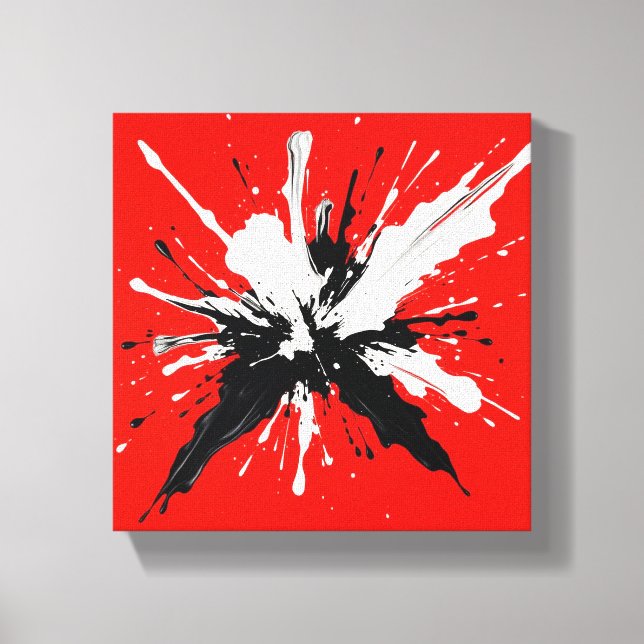 Colour Splash Painting Canvas Print (Front)