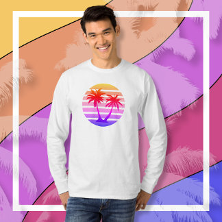 Colour Splash Palm Tree Silhouette T-Shirt