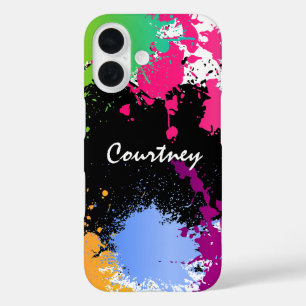 Colour Splash Personalised iPhone 16 Case