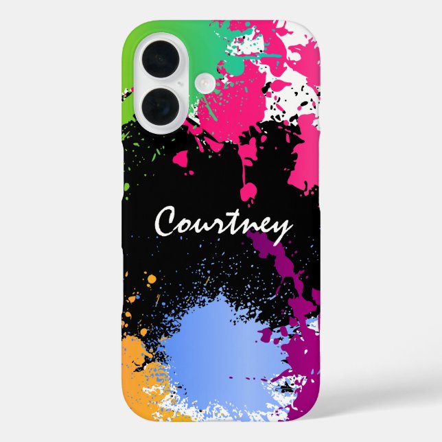 Colour Splash Personalised Case-Mate iPhone Case (Back)