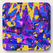 Colour Splash Plastic Coaster