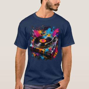 Colour Splash Turntable DJ T-Shirt