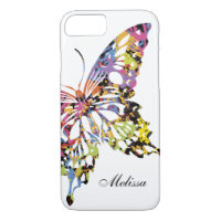 Colour Splashed Butterfly iPhone 8/7 case