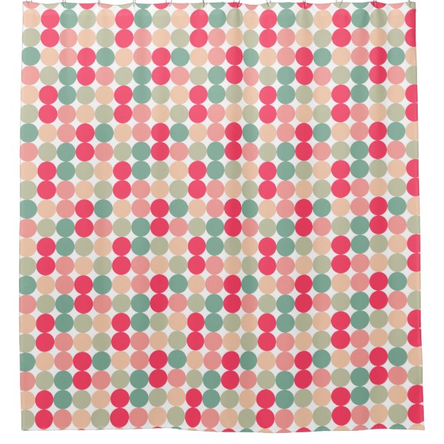 Colour Spots 01 Shower Curtain (Front)
