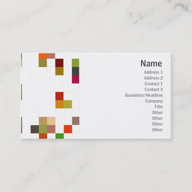 Colour Square - Business Card (Front)