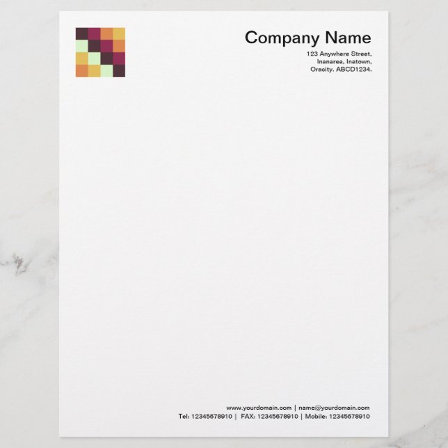 Colour Squares 08 Letterhead (Front)