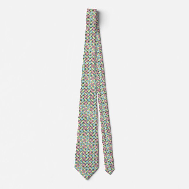 colour squares diamond tie (Front)