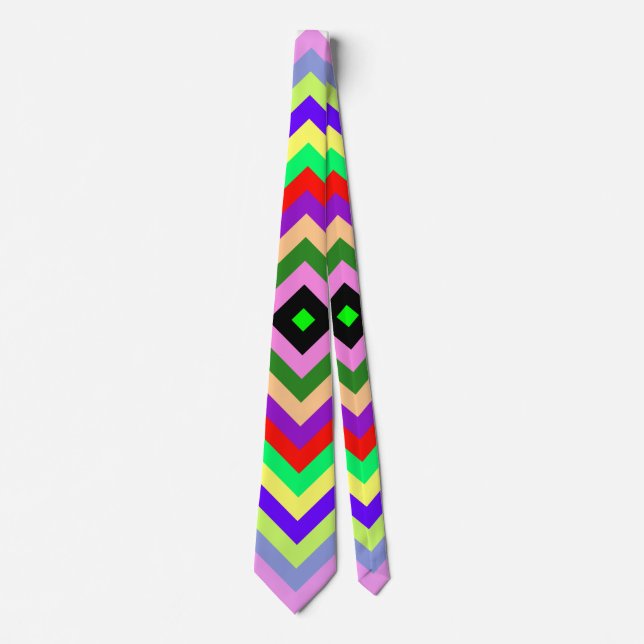 colour squares diamond tie (Front)