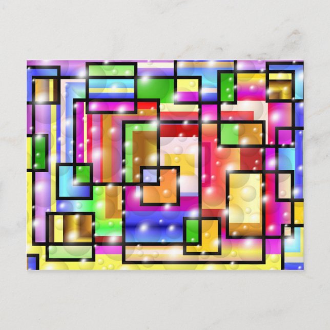 Colour Squares Postcard (Front)