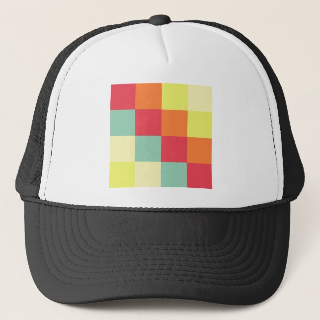 Colour Squares Trucker Hat (Front)