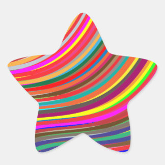 Colour star bright sticker
