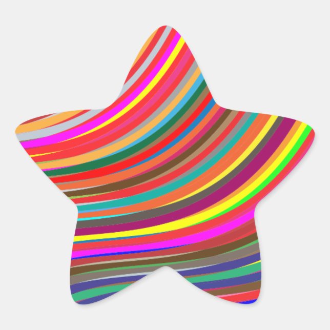 Colour star bright sticker (Front)