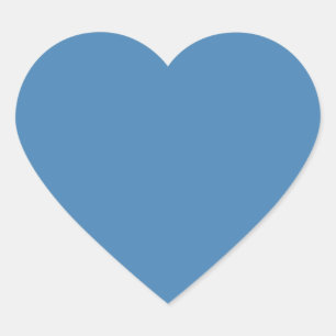 colour steel blue heart sticker