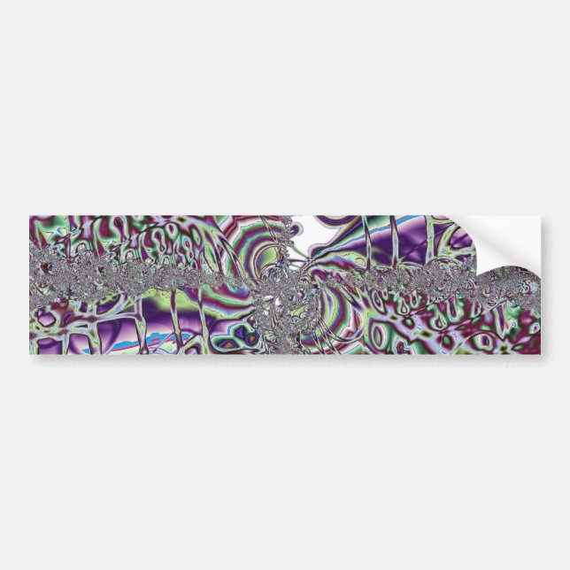 Colour Storm - Fractal Art Bumper Sticker (Front)