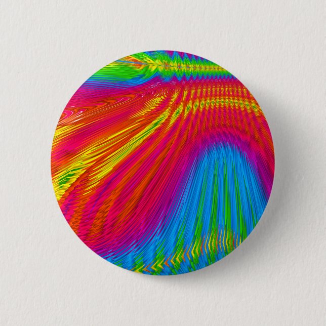 Colour Streaks 6 Cm Round Badge (Front)