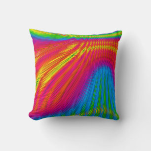 Colour Streaks-Square Throw Pillow