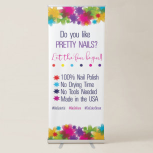 Colour Street pretty nails Retractable Banner